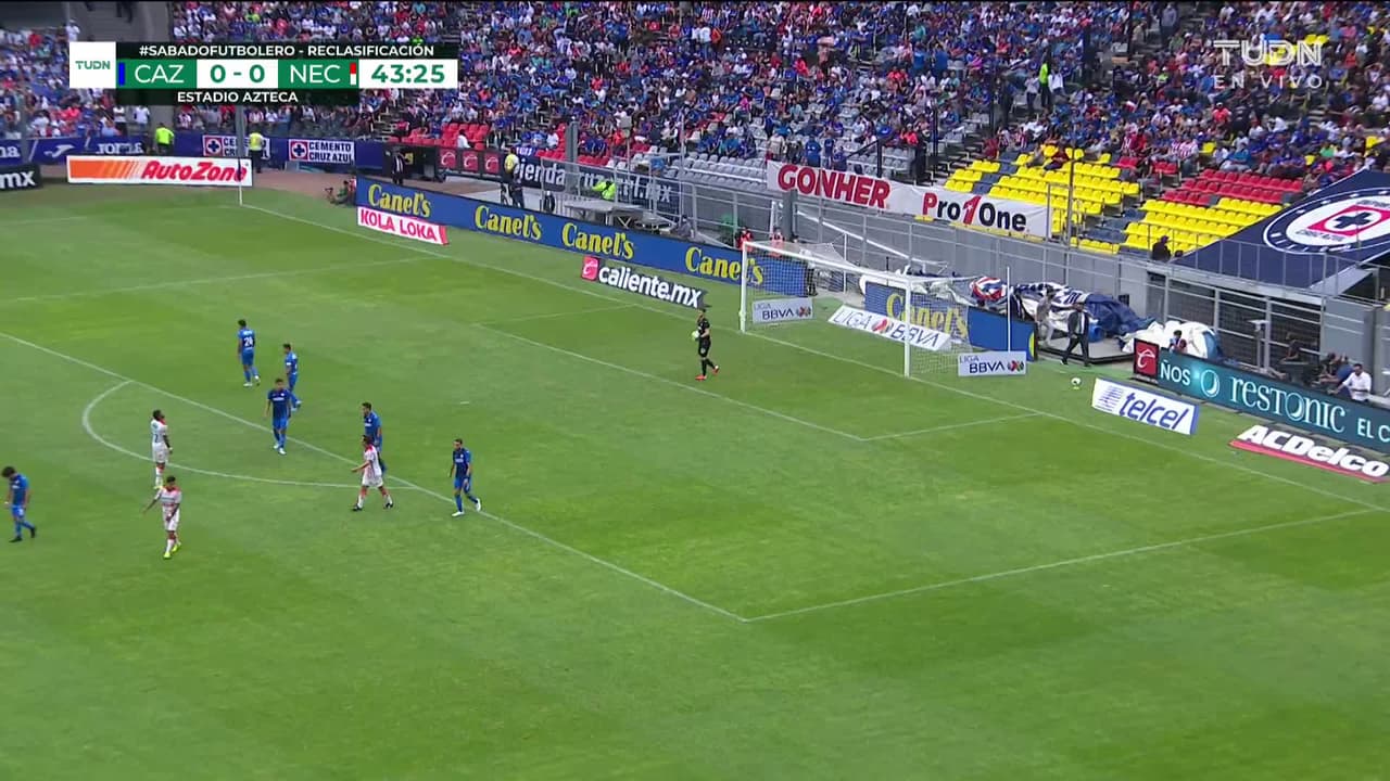 ¡TIRO ATAJADO! disparo por Milton Giménez.