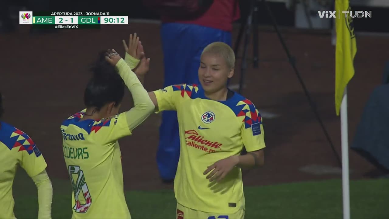 ¡Entró de cambio y se estrena con gol! Zuazua anota el 2-1 de América