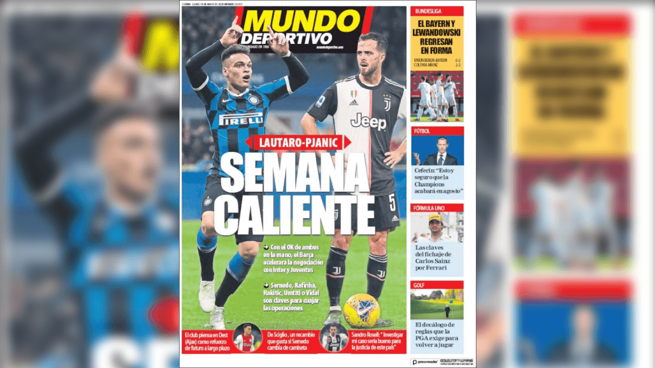 El mundo deportivo extraña la actividaad y las portadas de los diarios más imporotantes en el mundo ven una luz al final del túnel.