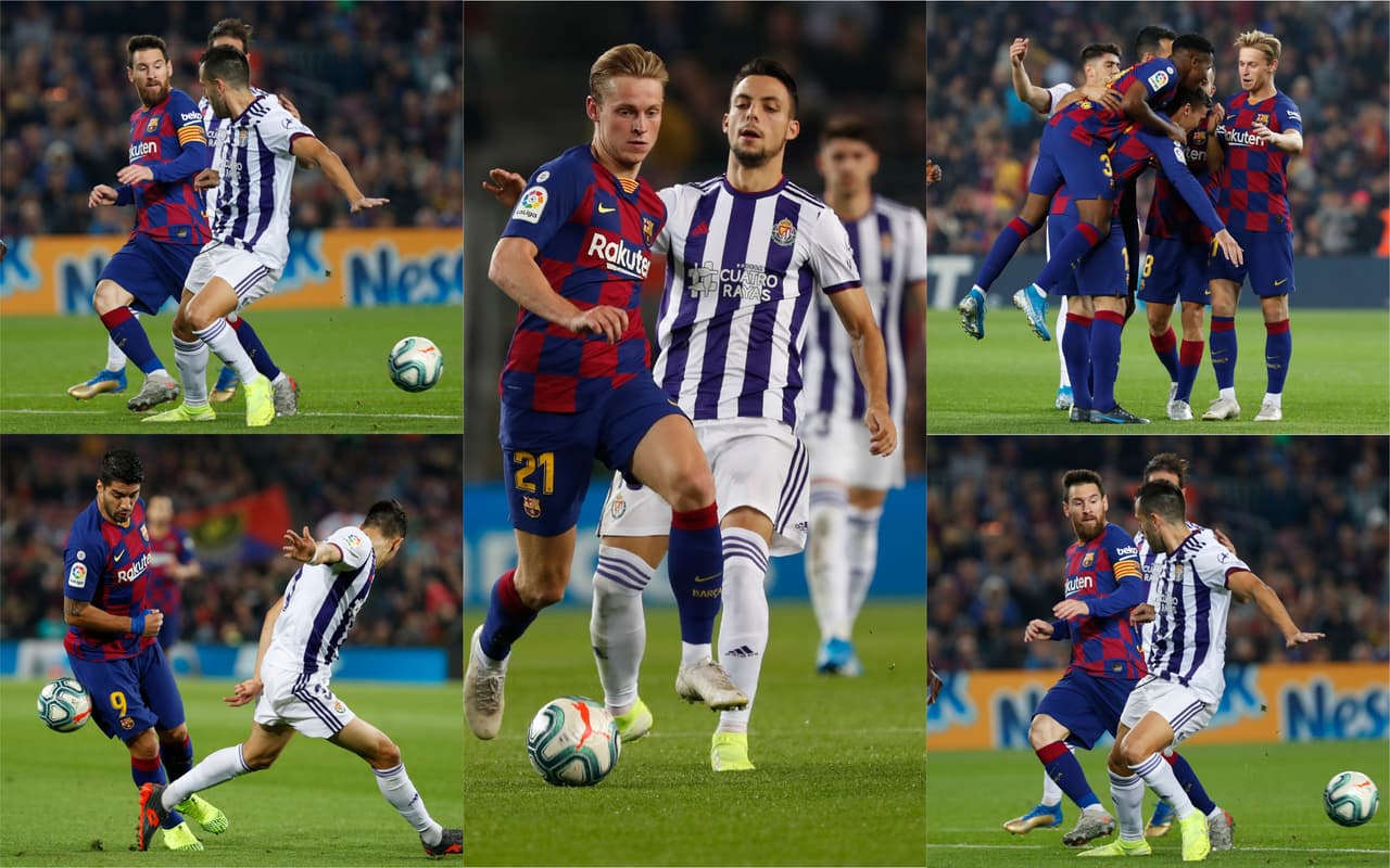 Con goles de Luis Suárez, Lionel Messi, Clément Lenglet y Artur Vidal, el Barcelona se impone 5-1 al real Valladolid.