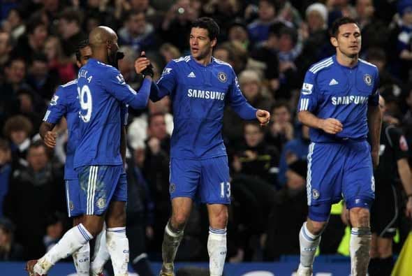 Dos metió Anelka, dos Lampard y uno Ballack, como parte de los 7 que hicieron los 'Blues'.