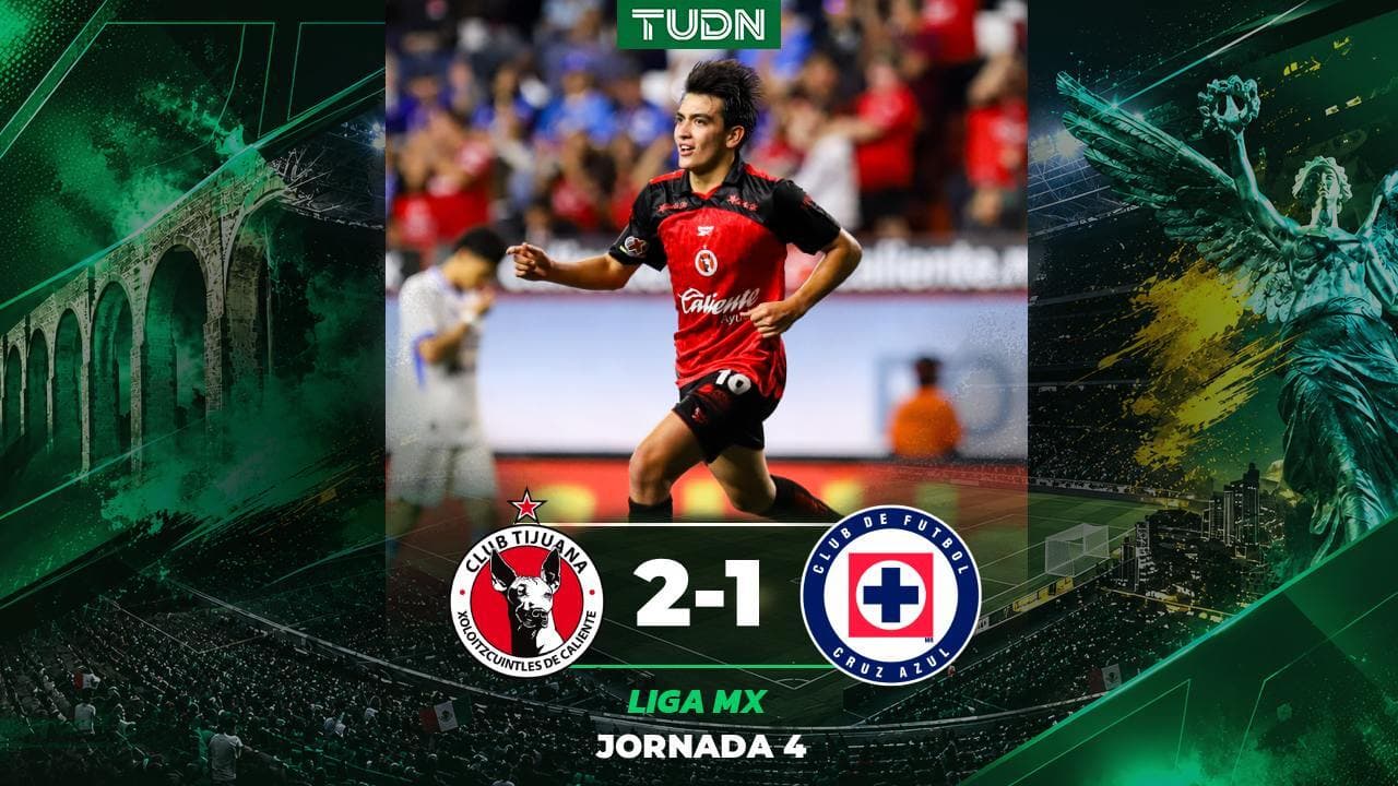 Resumen | Cruz Azul liga derrotas en el Apertura 2026, al caer con Tijuana