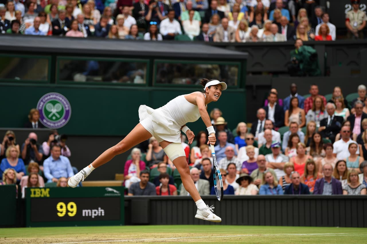 Garbiñe logró 14 puntos ganadores y cometió 11 errores no forzados durante la gran final de Wimbledon.