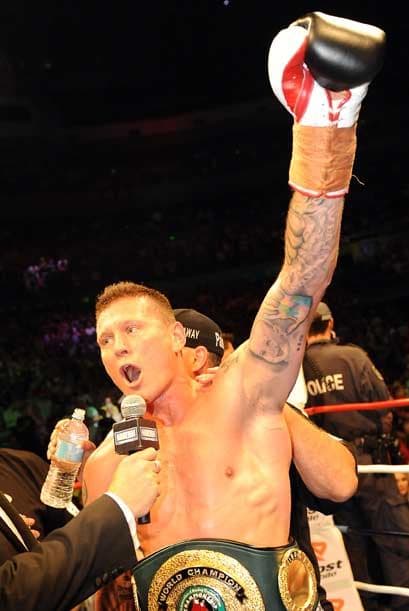 Así Danny Green retuvo sin problemas su cinturón de campeón.