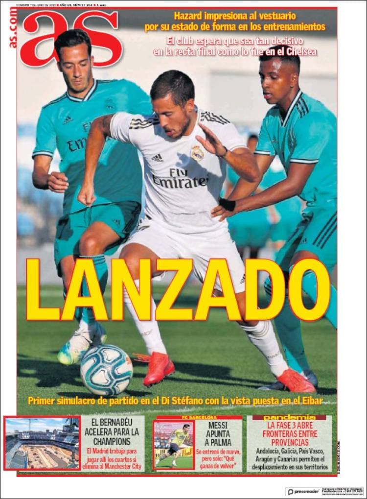 Así inicia la segunda semana de junio en el mundo deportivo, mostrando optimismo, unión y deseo de volver a ver a las estrellas del futbol detrás del balón.