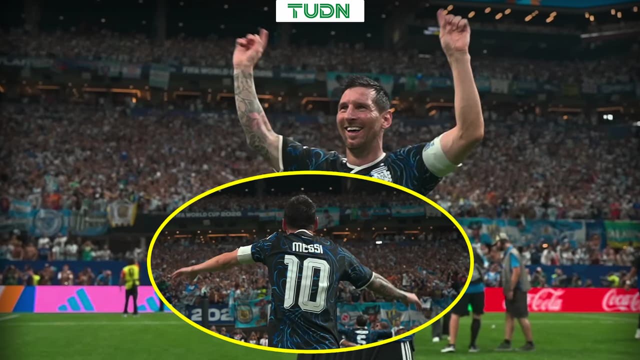 Lionel Messi festeja con baile el pase a la Final del Mundial 2026