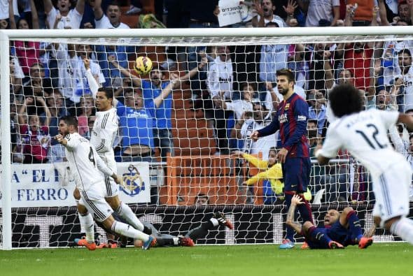 El Real Madrid comenzaba a calebrar la goleada.