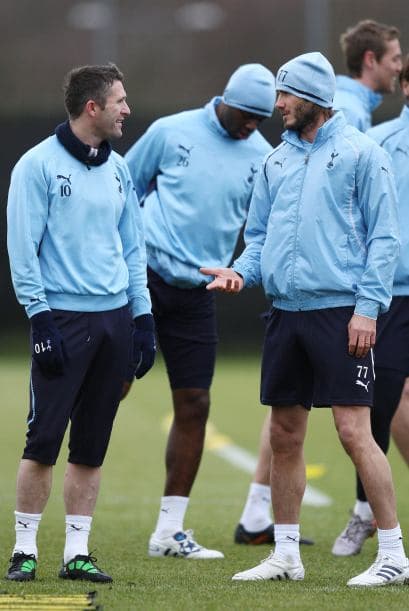 Robbie Keane estuvo bromeando con el astro.