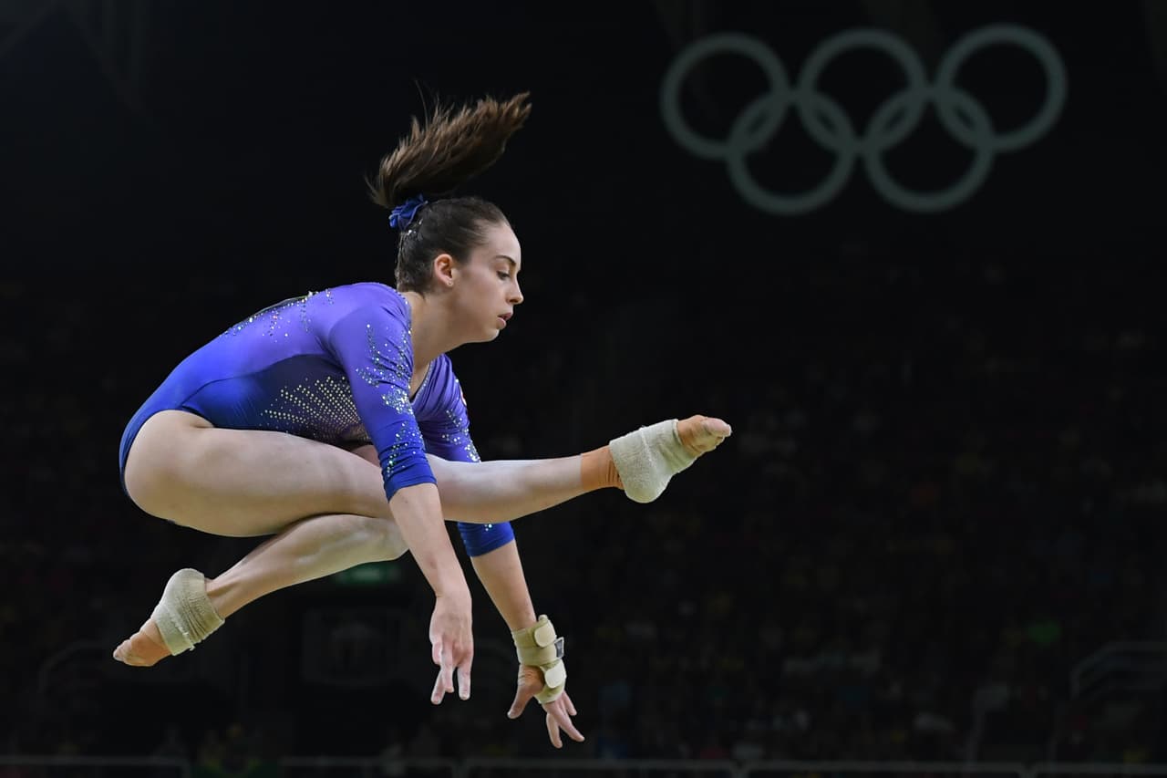La canadiense Isabel Onyshko tuvo algunos desequilibrios
