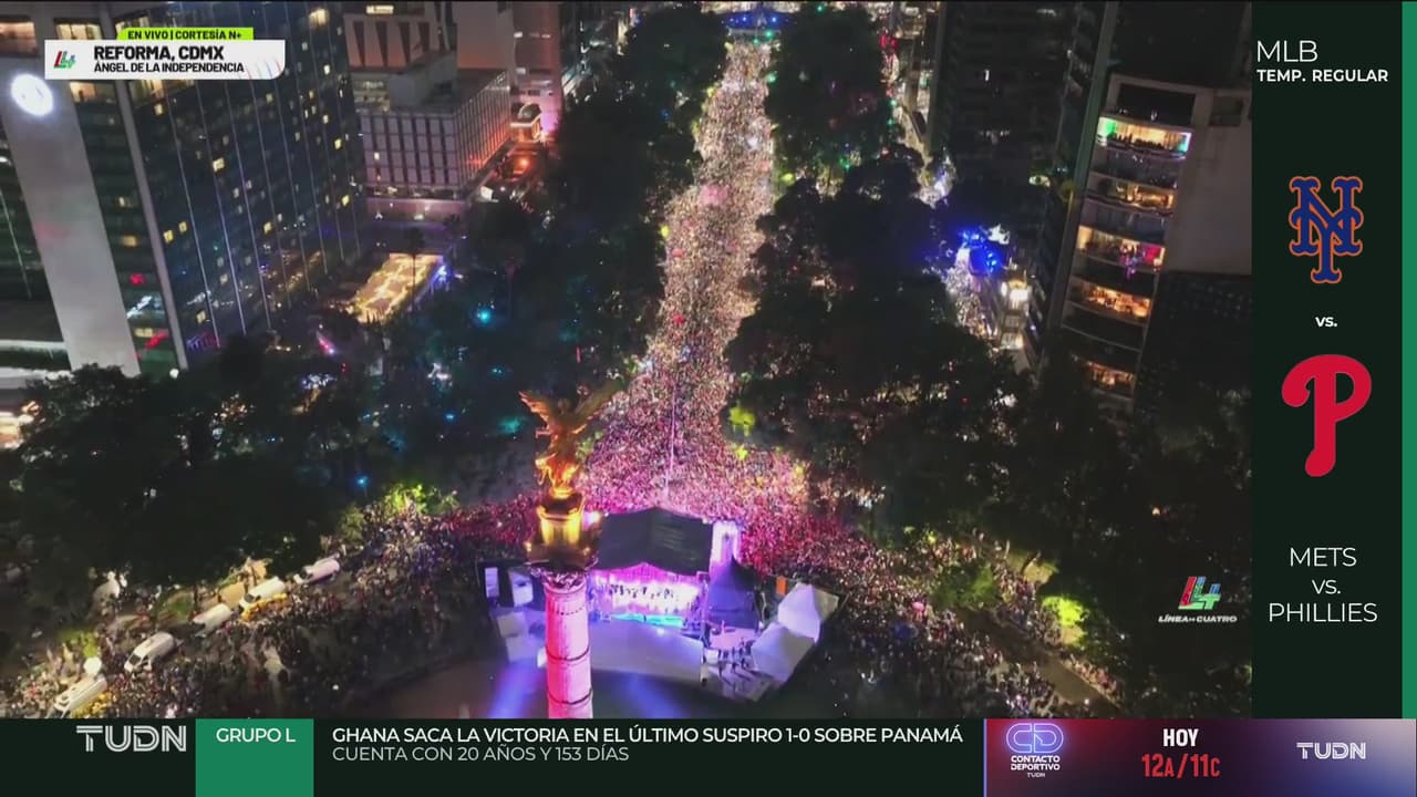 ¡Impresionante! Comienza la fiesta en el Ángel tras victoria del Tri