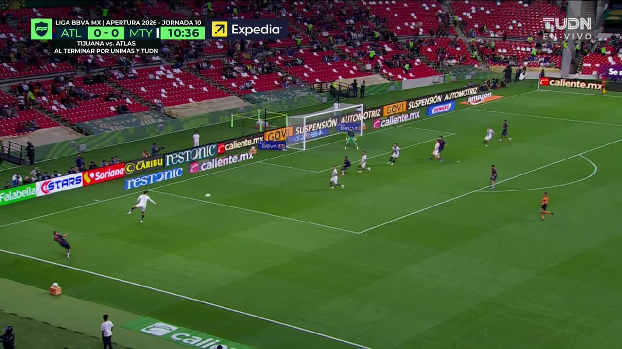 ¡GOL!  anota para Atlante. Luis Puente