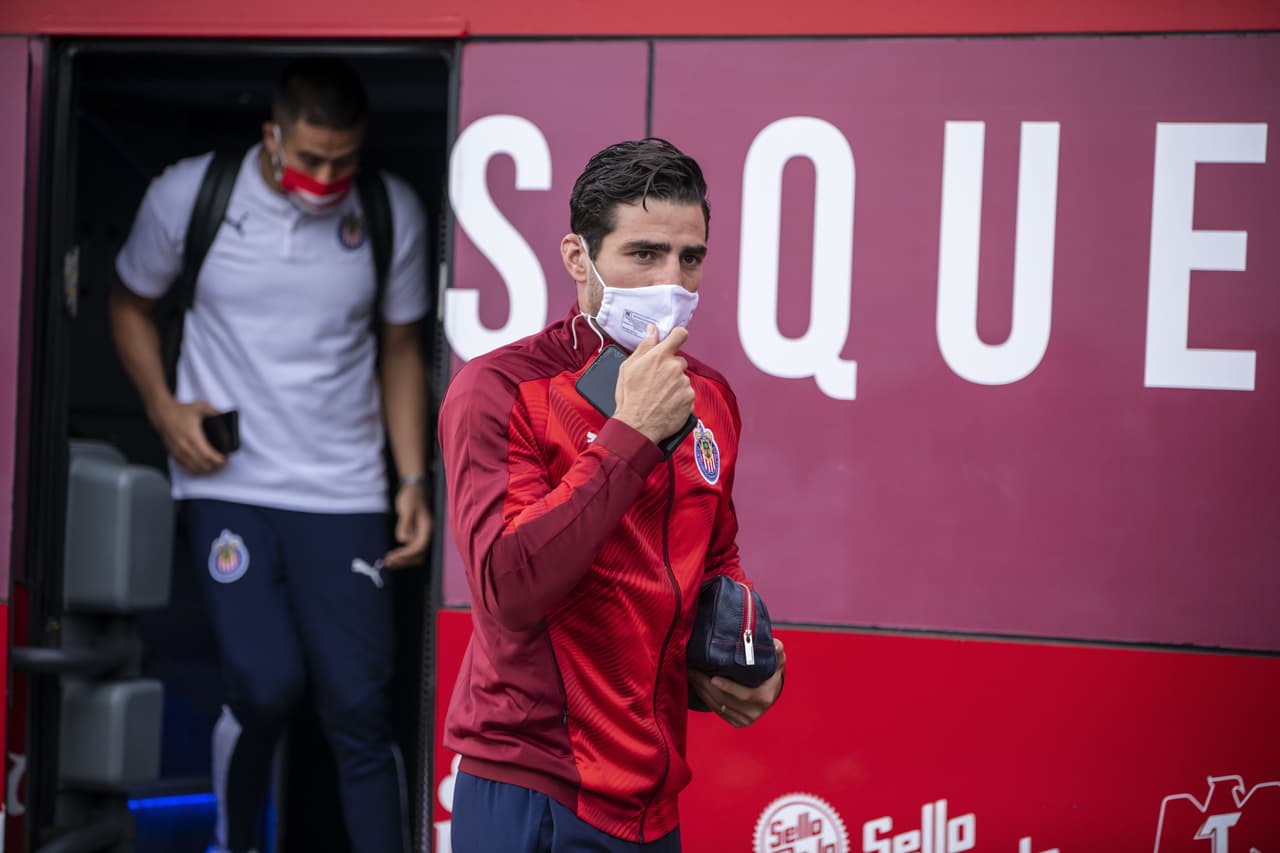 Las Chivas arribaron a Ciudad Universitaria para disputar el último partido de la Copa GNP por México en la final frente a Cruz Azul.