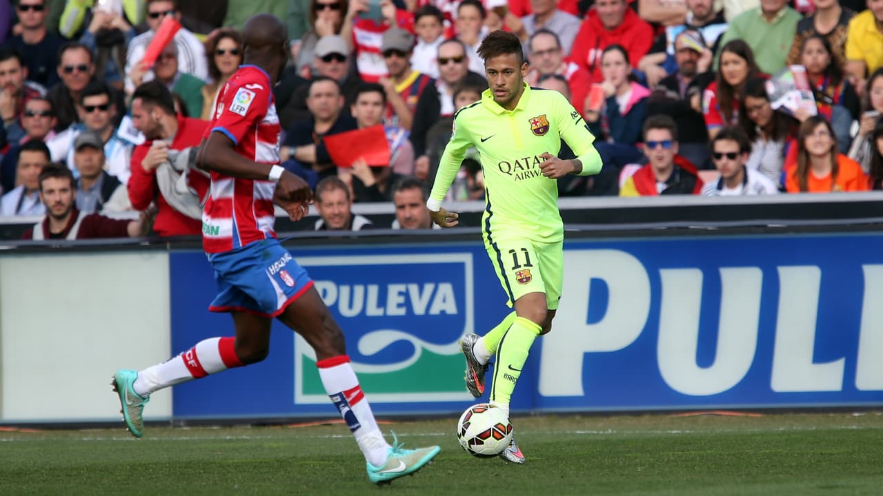 Todo comenzó en la temporada 2014-15 cuando el FC Barcelona enfrentó al Granada CF por La Liga con el brasileño presente en el campo un 28 de febrero.