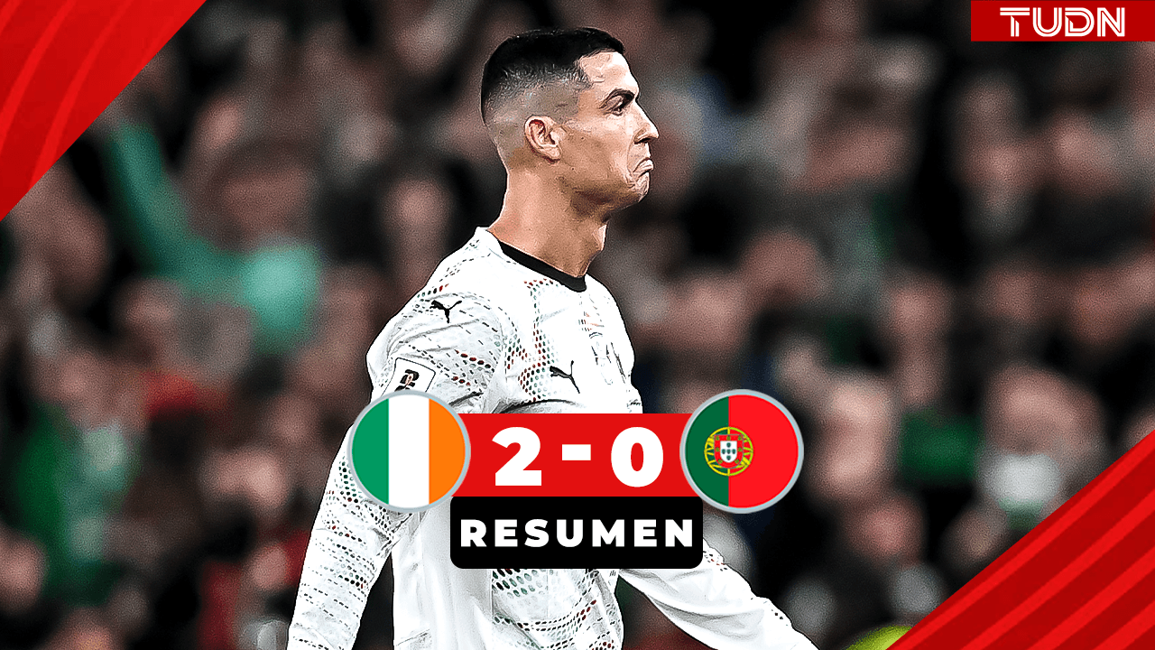 Resumen | Noche de pesadilla para Portugal: ¡Derrota dolorosa en Irlanda y Cristiano expulsado!