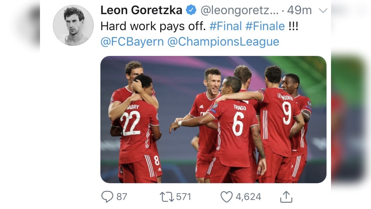 El Bayern múnich está de regreso en la final de la UEFA Champions League, y sus jugadores no contuvieron la alegría y la mostraron en redes sociales.