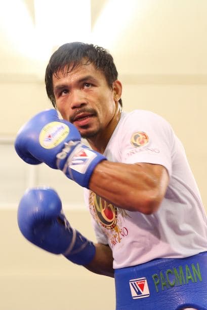 Manny Pacquiao entrena