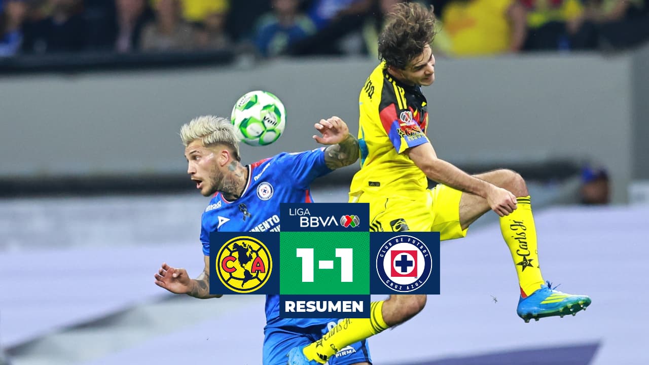 América y Cruz Azul empatan en el regreso de la Liga MX al Estadio Banorte