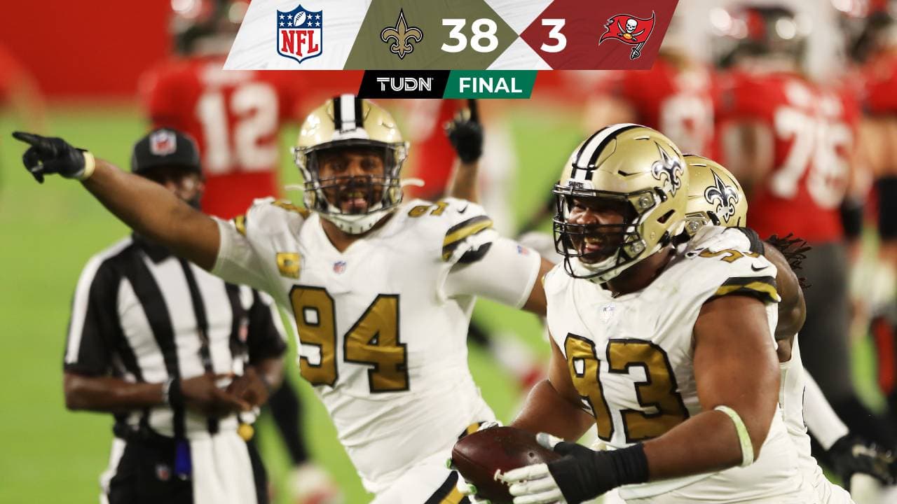 Saints destrozan a los Buccaneers de Tom Brady