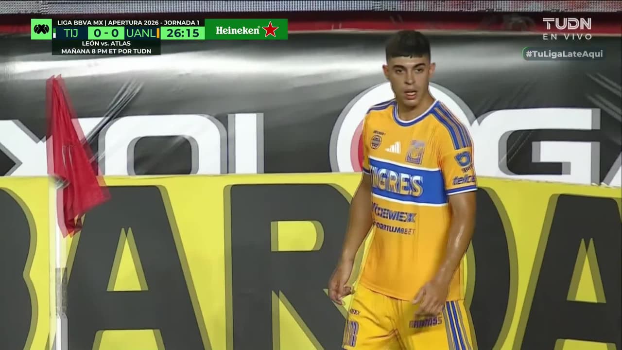 ¡Le anulan un golazo a Tigres vs. Xolos por supuesta falta sobre Toño Rodríguez!