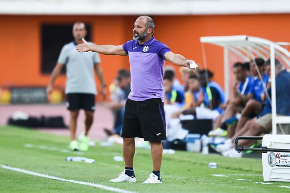 Pascal Dupraz Coach of Toulouse during the friendly match between Montpellier Herault and Toulouse Fc on July 22, 2017 in Narbonne, France. (Photo by Alexandre Dimou/Icon Sport)