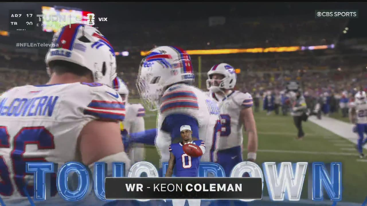 ¡Los Bills amplían su ventaja! Touchdown de Keon Coleman
