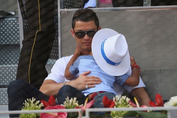 CR7 dejó ver lo mejor de su lado paternal.