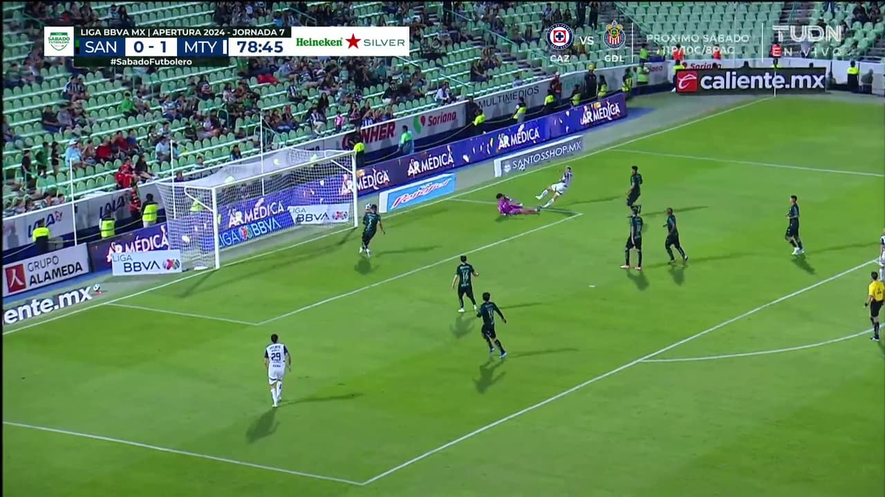 ¡Atajadón! Carlos Acevedo le quita a Berterame un gol cantado