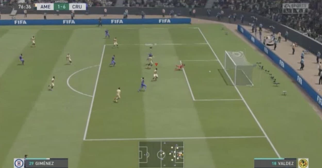 Santiago Giménez y la Máquina fueron los encargados de darle un baile y una goleada a las Águilas de Nicolás Benedetti.