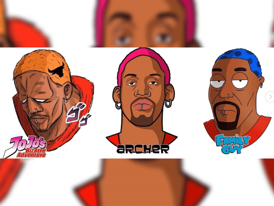 DinoTomic es un artista gráfico que dibuja diferentes personajes imaginando cómo se verían en diferentes series y caricaturas, esta vez ilustró a Michael Jordan, Scottie Pippen y Dennis Rodman, ex estrellas de Chicago Bulls.