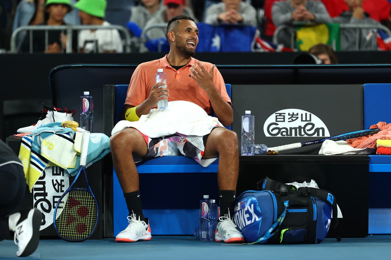Nick Kyrgios se burla de Nadal en el Australian Open