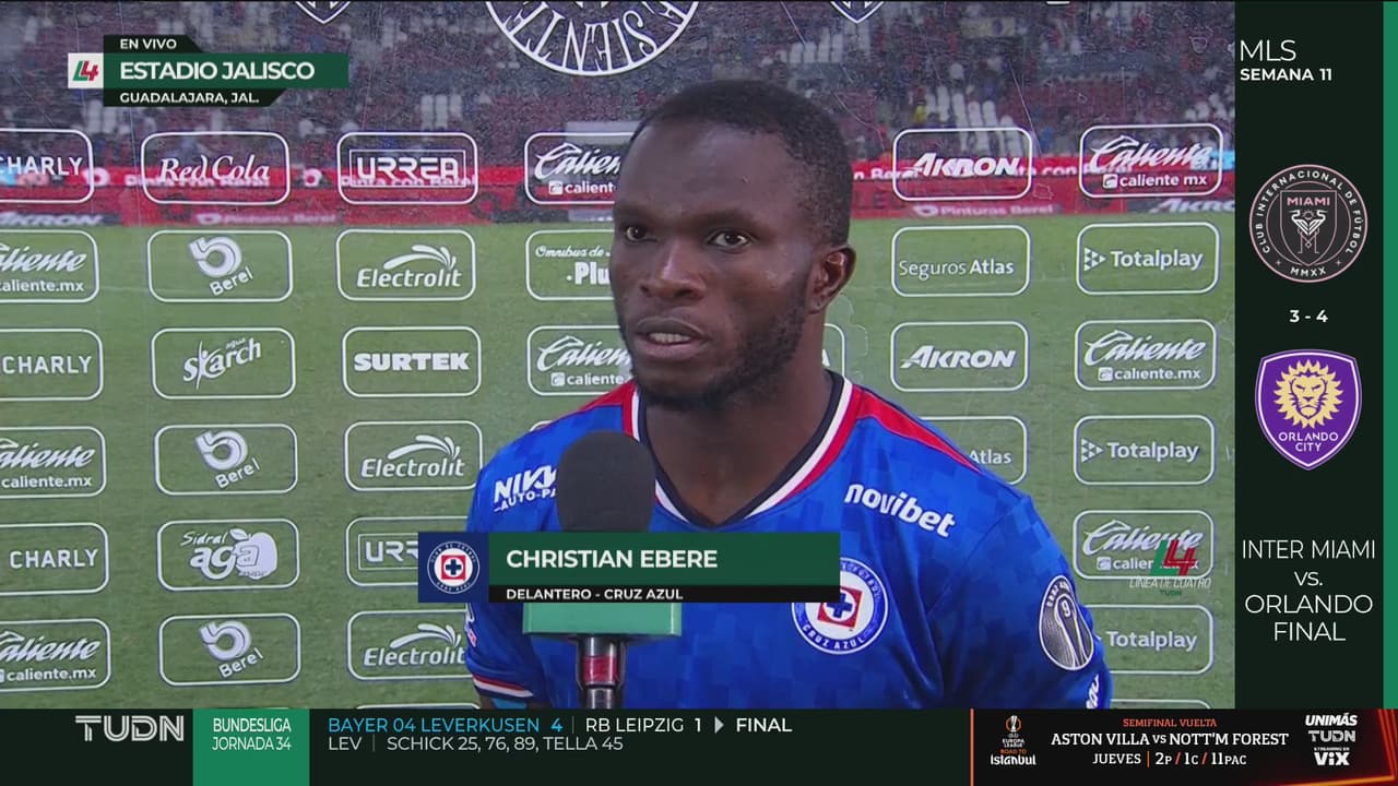 La dedicatoria especial del futbolista Christian Ebere