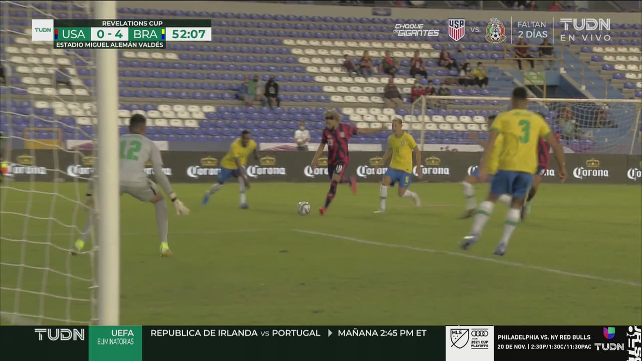 ¡Cerca Team USA! Cowell saca escopetazo que ataja Pontes