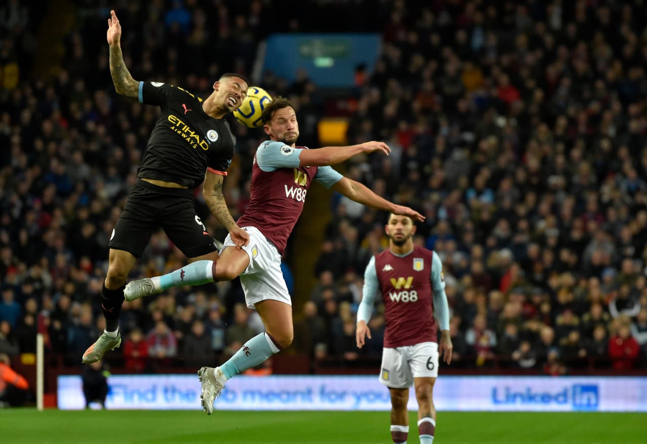 Con triplete de Segio Agüero, doblete de Riyad Mahrez y gol de Gabriel Jesus, Manchester City golea 1-6 al Aston Villa en su casa.