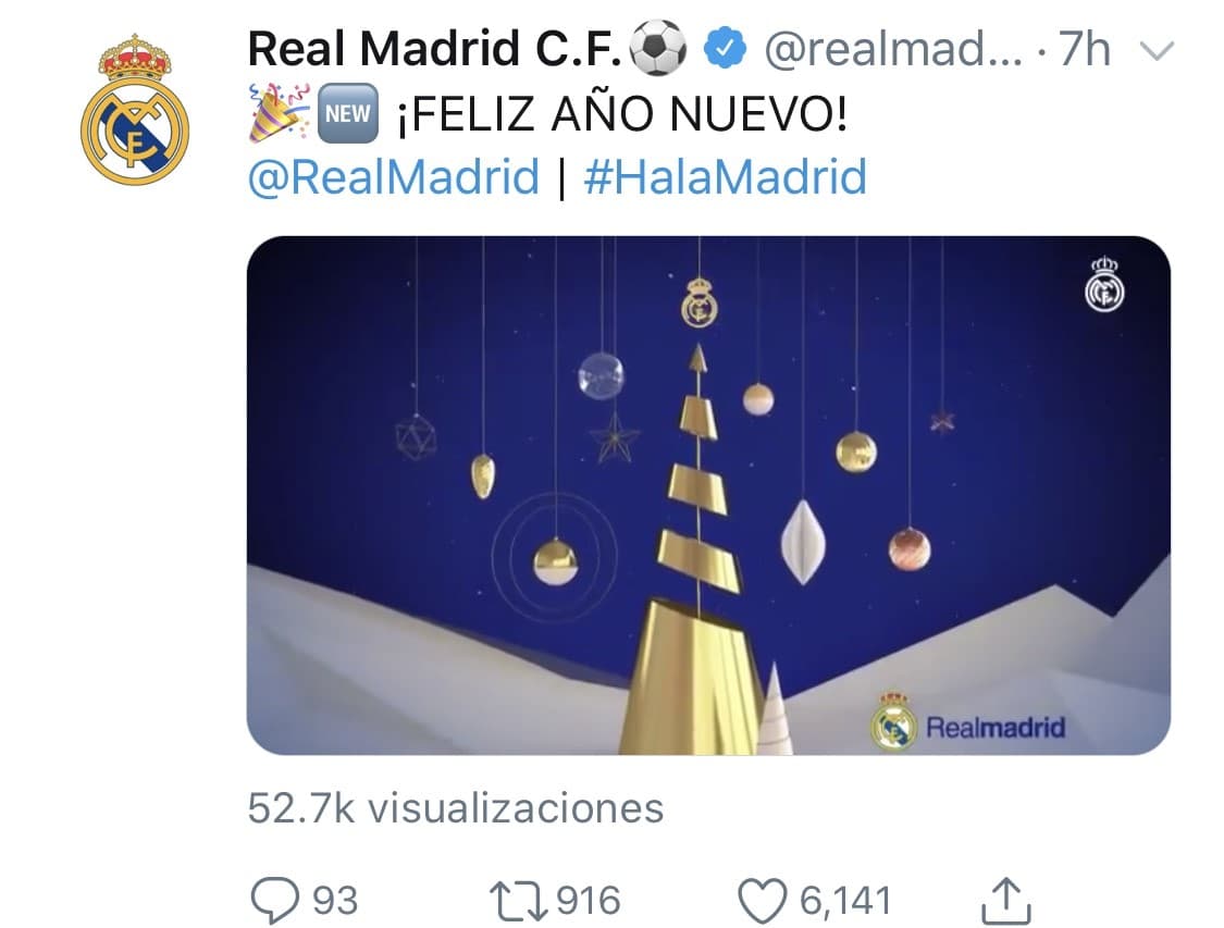 Jugadores entrenadores y clubes desean un gran 2020 a todos sus aficionados.