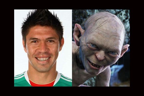 Sin esforzarse demasiado en la caracterización, Oribe Peralta podría quedar idéntico a 'Gollum'. (Foto: Twitter)