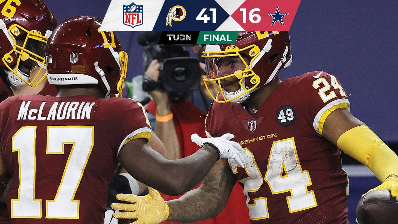 ¡Tremenda paliza! Washington vence 41-16 a Dallas