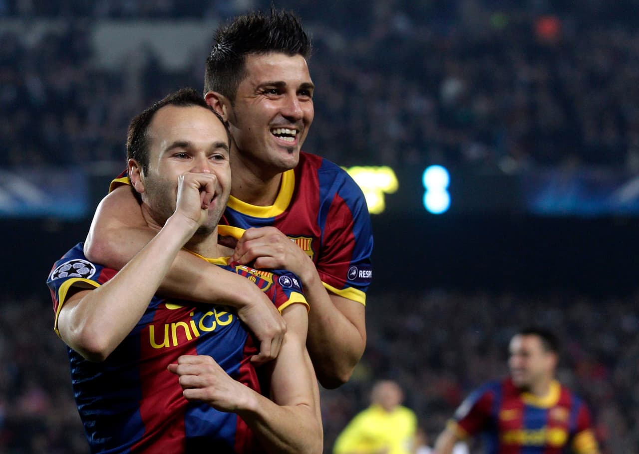 David Villa intentaría convencer a Andrés Iniesta para que se sume a New York City FC