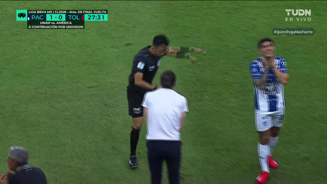 ¿Robo a Pachuca? Madrugan al Toluca pero el árbitro los salva del 2-0