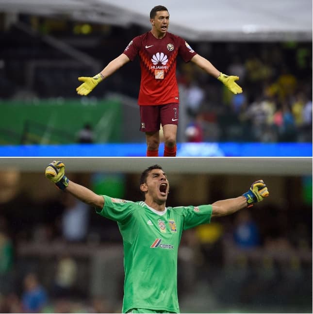 Agustín Marchesín (arriba) y Nahuel Guzmán.