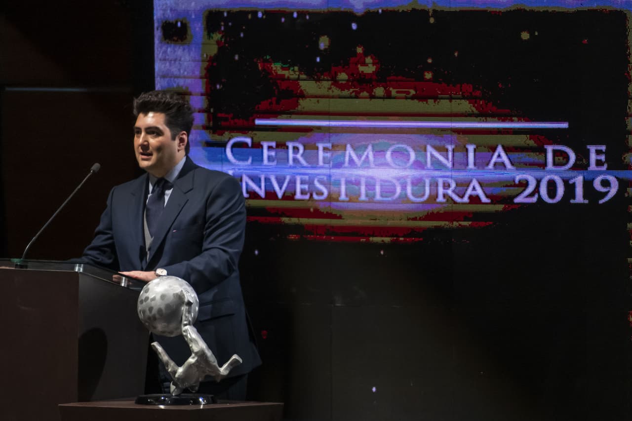 Andrés Boy. Recibió el reconocimiento a nombre de su padre, Tomás Boy.