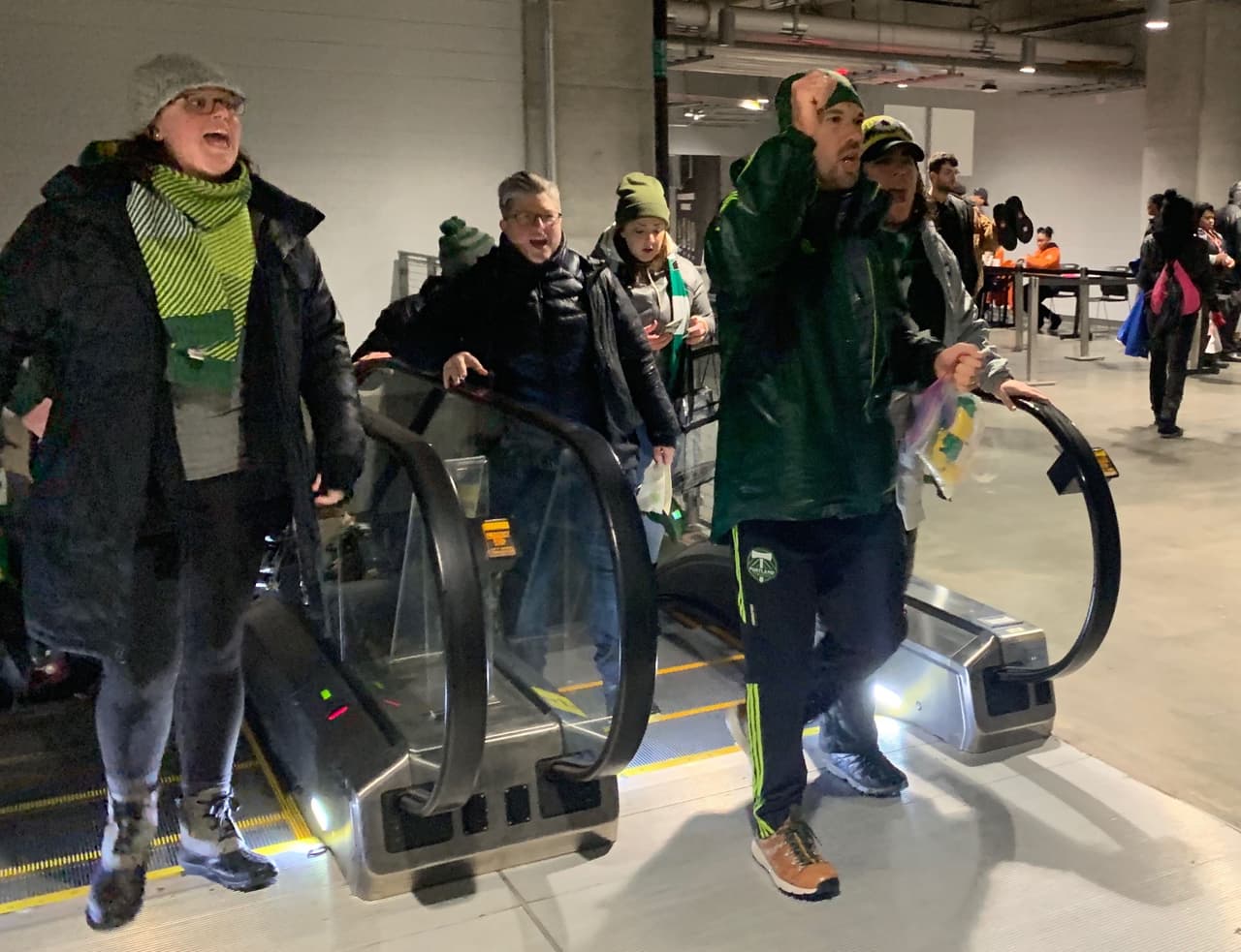 ¡Llegan los hinchas de Portland Timbers al Mercedes-Benz Stadium! (FutbolMLS.com)