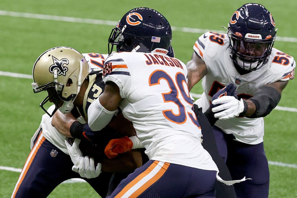 La defensa de los Saints maltrata a la ofensiva de los Chicago Bears y los de Nuevo Orleans terminan ganando cómodamente 9-21.