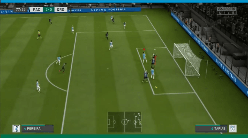 Romario Ibarra en los controles, por parte de Pachuca, logra vencer a los Gallos de Jaime Gómez con goles de Dávila, Sambueza y Jara en la Jornada 8 de la eLiga MX.