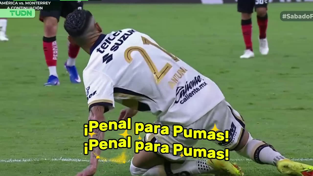 ¡Penal para el Pumas! El árbitro no duda y señala la pena máxima