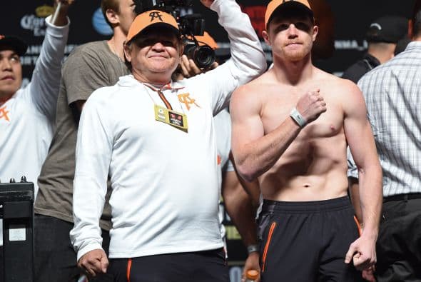 La gente en la arena del MGM Grand apoyó al mexicano.
