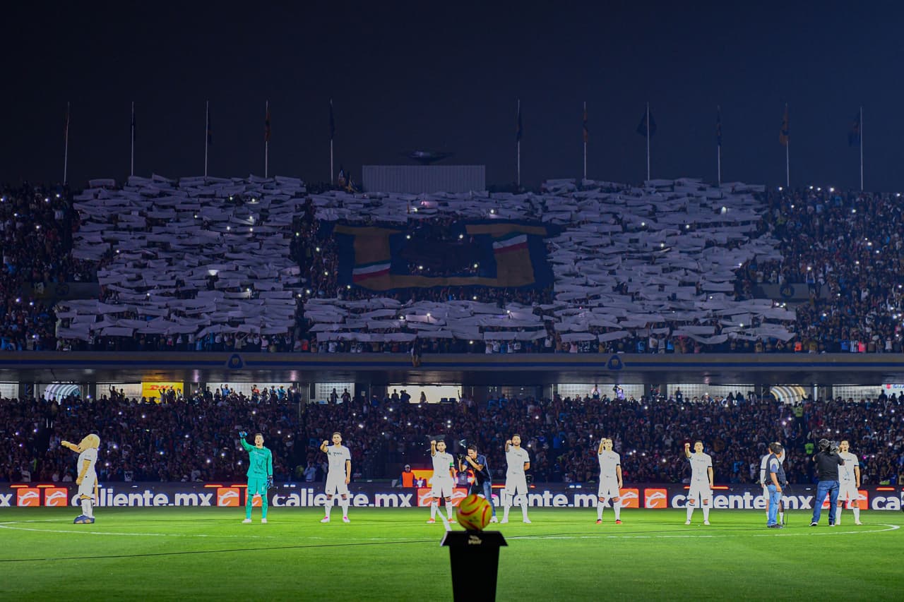 Estadio CU previo al Pumas vs. Cruz Azul de Jornada 13.