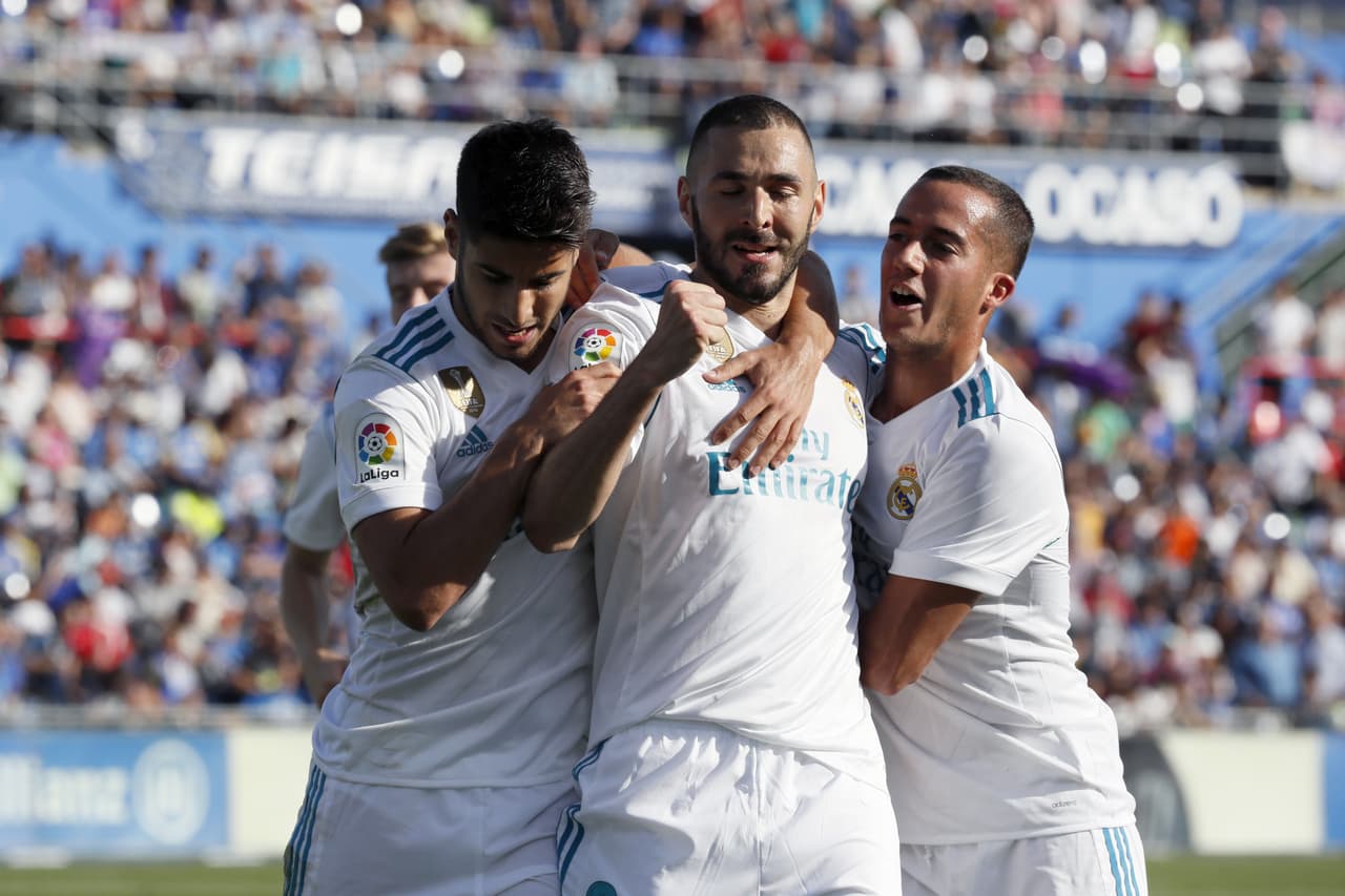 Primer gol de Benzema en esta edición de La Liga y segundo de la temporada, al haber anotado en la Supercopa de España ante el Barcelona.