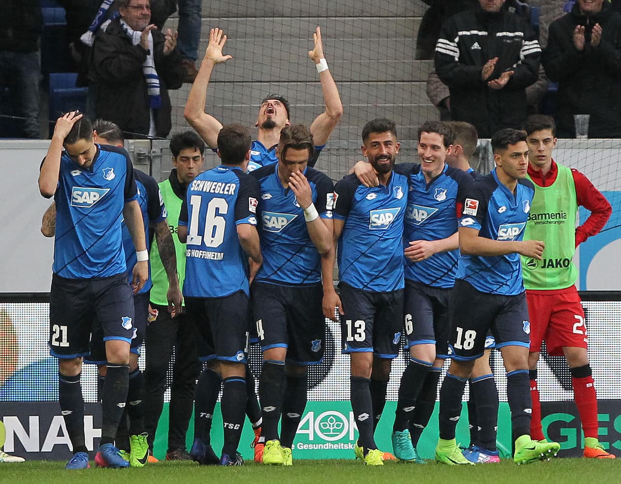 Un gol de Sandro Wagner le dio la victoria el Hoffenheim 1-0 contra Bayer Leverkusen en la fecha 25 de la Bundesliga en Alemania.