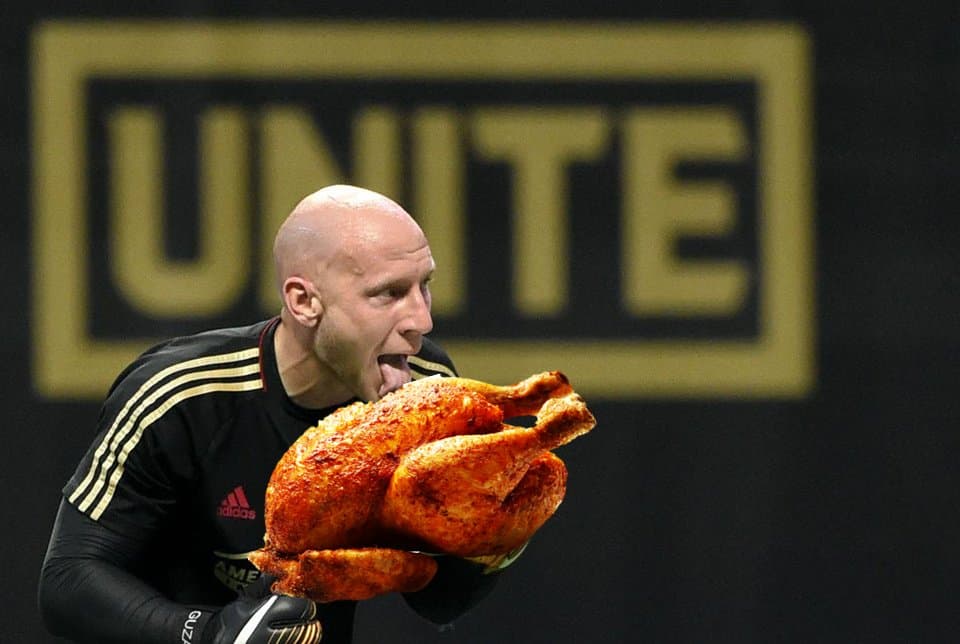 Brad Guzan Thanksgiving Atlanta United