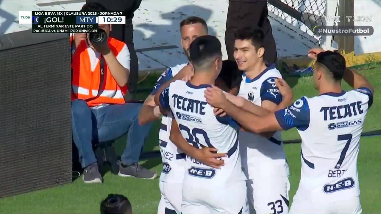 ¡Gol de Rayados! Ricardo Chávez marca el segundo para los regios